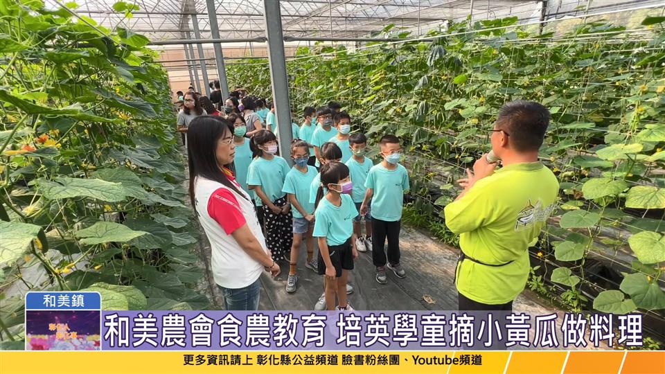 112-11-22 培英學童摘小黃瓜做料理 和美農會食農教育創新整合計畫